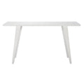 Consolle gambe divaricate Bianco/Rovere, 1 persona