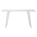 Consolle gambe divaricate Bianco/Rovere, 1 persona
