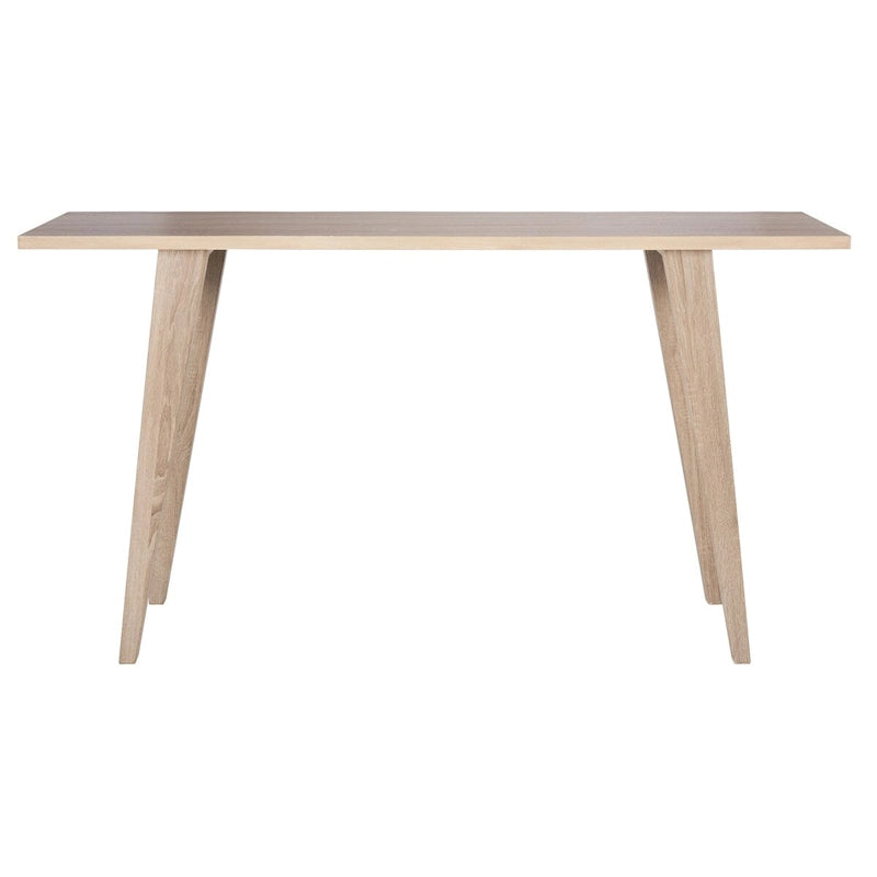 Consolle gambe divaricate Bianco/Rovere, 1 persona