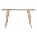 Consolle gambe divaricate Bianco/Rovere, 1 persona