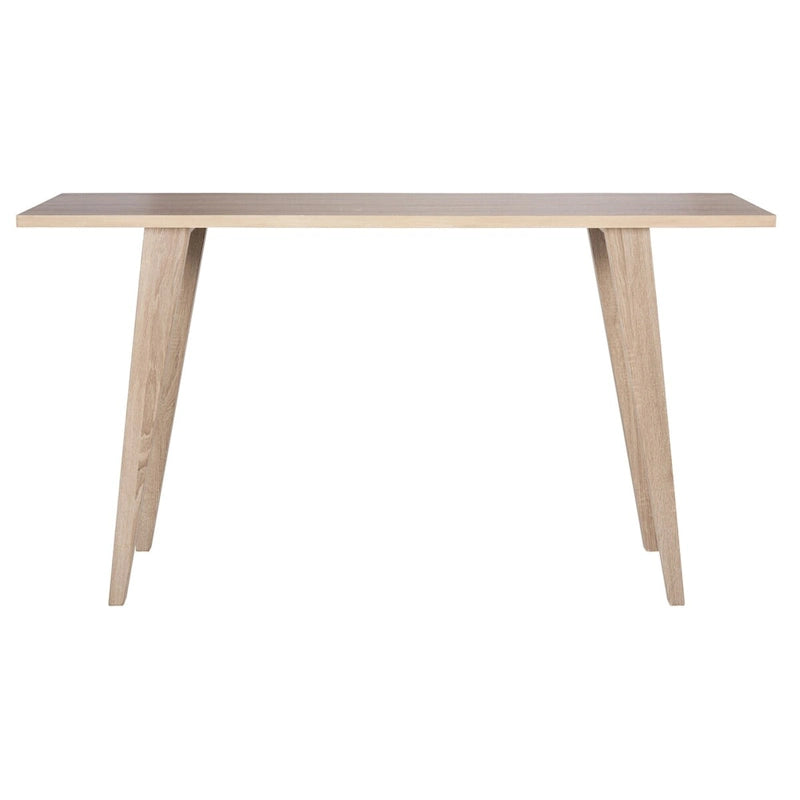 Consolle gambe divaricate Bianco/Rovere, 1 persona