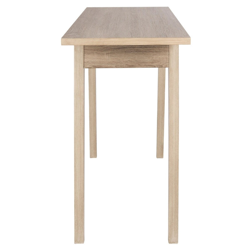 Consolle gambe divaricate Bianco/Rovere, 1 persona