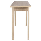 Consolle gambe divaricate Bianco/Rovere, 1 persona