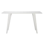 Consolle gambe divaricate Bianco/Rovere, 1 persona