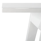 Consolle gambe divaricate Bianco/Rovere, 1 persona