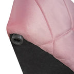 Letto a piattaforma Queen in velluto Rosa / Grigio / Beige / Blu con testiera imbottita e contenitore, 2 posti letto