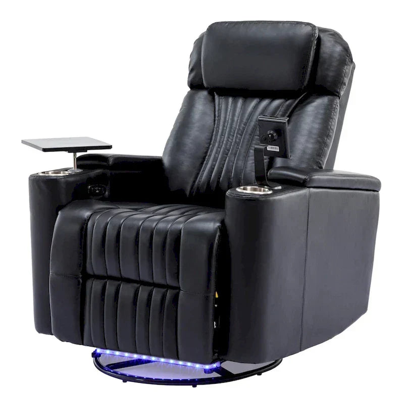 Poltrona reclinabile elettrica multifunzionale girevole a 270° per home theater