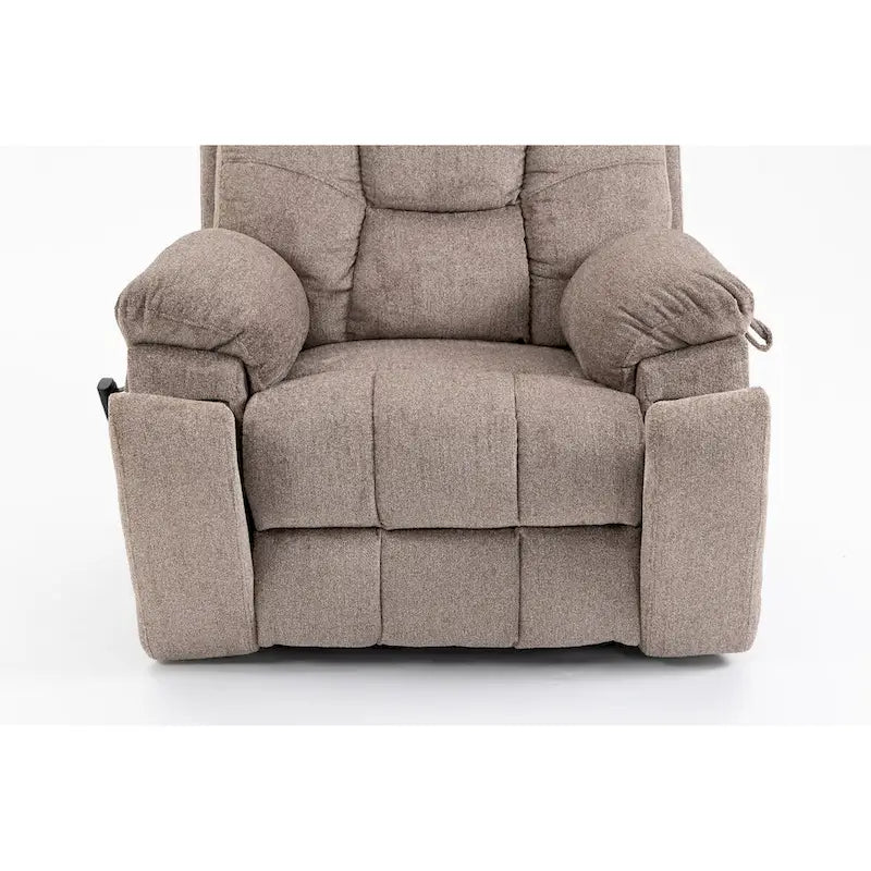Poltrona reclinabile elettrica Brown/Caffè con massaggio e riscaldamento, doppio motore, monoposto, 180 kg