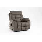Poltrona reclinabile elettrica Brown/Caffè con massaggio e riscaldamento, doppio motore, monoposto, 180 kg