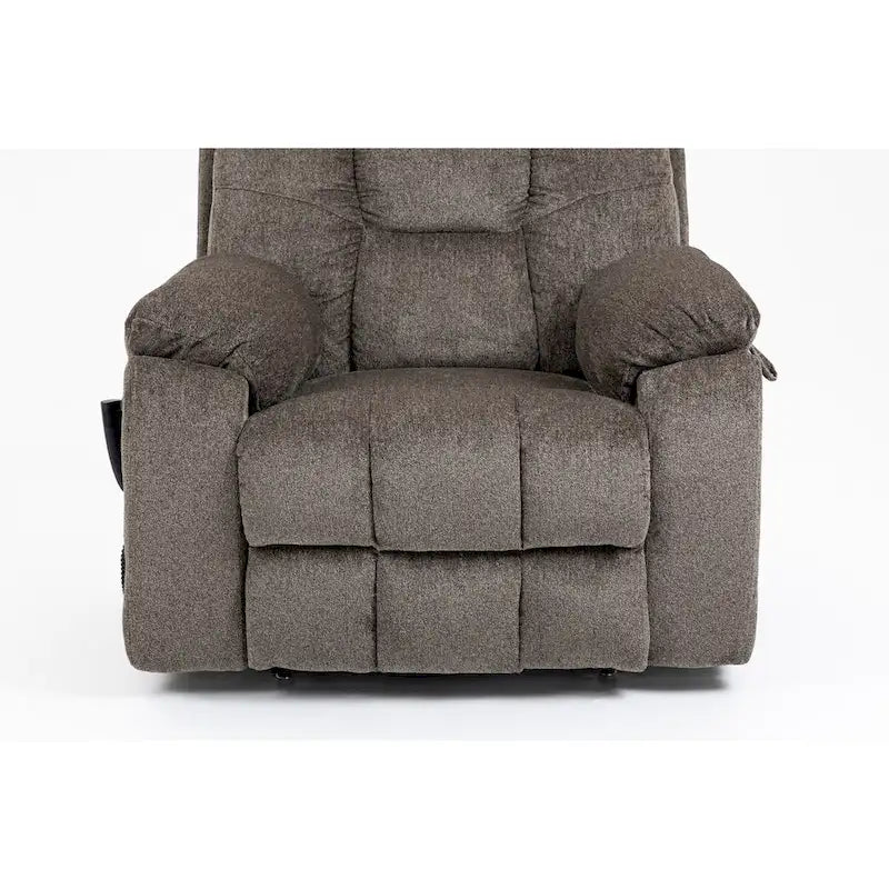 Poltrona reclinabile elettrica Brown/Caffè con massaggio e riscaldamento, doppio motore, monoposto, 180 kg