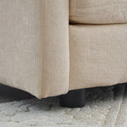 Set divano a 3 pezzi in ciniglia, beige/bianco/blu/verde, divano modulare a 2 e 3 posti