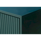 Madia a 4 ante con design a linee verticali - Blu navy / Bianco