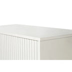 Madia a 4 ante con design a linee verticali - Blu navy / Bianco