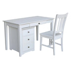 Set ufficio da 3 pezzi – Cassettiera, scrivania e sedia | Diverse finiture | 1 persona