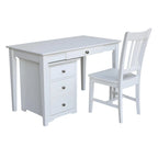 Set ufficio da 3 pezzi – Cassettiera, scrivania e sedia | Diverse finiture | 1 persona