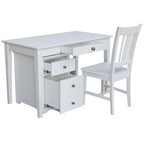 Set ufficio da 3 pezzi – Cassettiera, scrivania e sedia | Diverse finiture | 1 persona