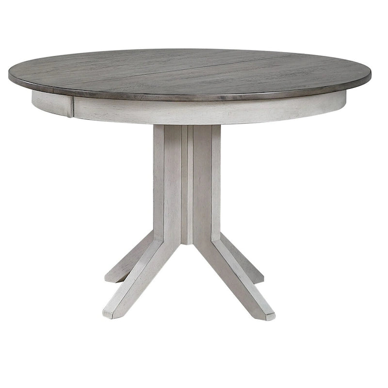 Tavolo da pranzo rotondo con piedistallo multicolore, 4-6 posti