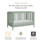 Babyletto Swell 4-in-1 umbaubares Kinderbett mit Umbausatz zum Kleinkinderbett