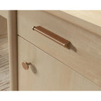 Scrivania direzionale Umber Wood con spazio per archiviare, uso singolo