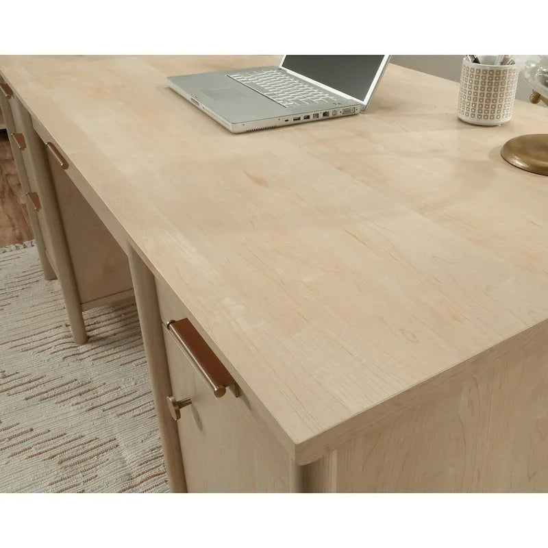 Scrivania direzionale Umber Wood con spazio per archiviare, uso singolo