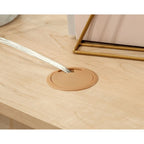 Scrivania direzionale Umber Wood con spazio per archiviare, uso singolo