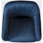 Sedia girevole trapuntata in velluto — Altezza regolabile, Singola, Grigio/Rosa/Blu Navy/Nero/Verde/Avorio/Rosso