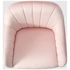 Sedia girevole trapuntata in velluto — Altezza regolabile, Singola, Grigio/Rosa/Blu Navy/Nero/Verde/Avorio/Rosso