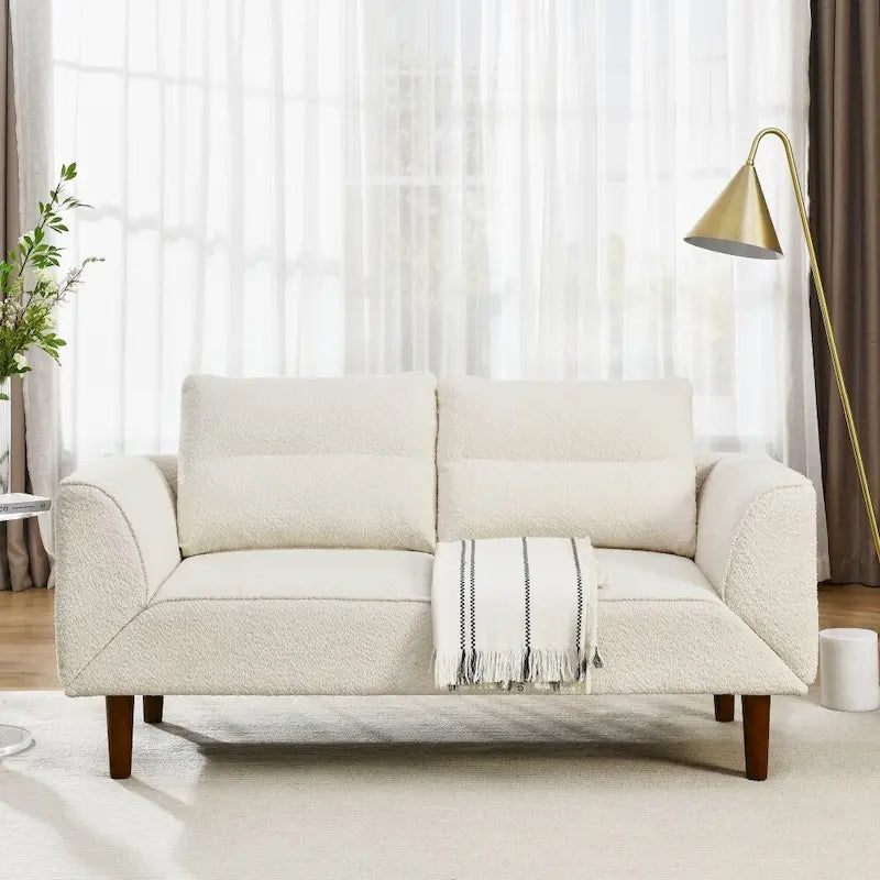 Divanetto futon convertibile beige / nero / blu scuro / grigio, divano letto a 2 posti