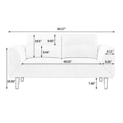 Divanetto futon convertibile beige / nero / blu scuro / grigio, divano letto a 2 posti
