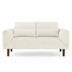 Divanetto futon convertibile beige / nero / blu scuro / grigio, divano letto a 2 posti