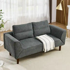 Divanetto futon convertibile beige / nero / blu scuro / grigio, divano letto a 2 posti