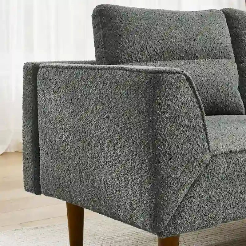 Divanetto futon convertibile beige / nero / blu scuro / grigio, divano letto a 2 posti