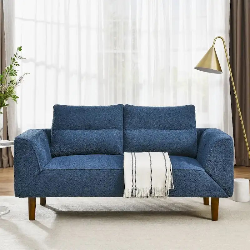 Divanetto futon convertibile beige / nero / blu scuro / grigio, divano letto a 2 posti