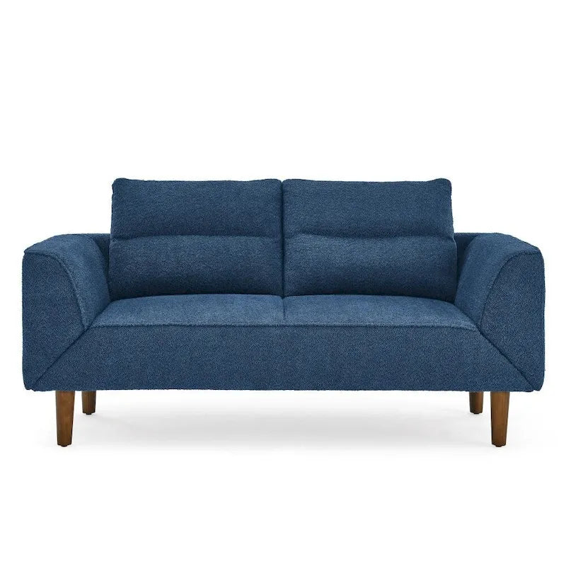 Divanetto futon convertibile beige / nero / blu scuro / grigio, divano letto a 2 posti