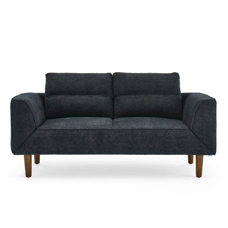Divanetto futon convertibile beige / nero / blu scuro / grigio, divano letto a 2 posti