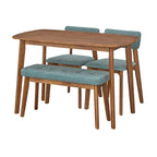 4-teiliges Nettie-Esszimmer-Set aus Massivholz von Simple Living