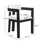 Set da pranzo rotondo moderno Christopher Knight Home Shankar da 5 pezzi con sedie imbottite in legno della gomma