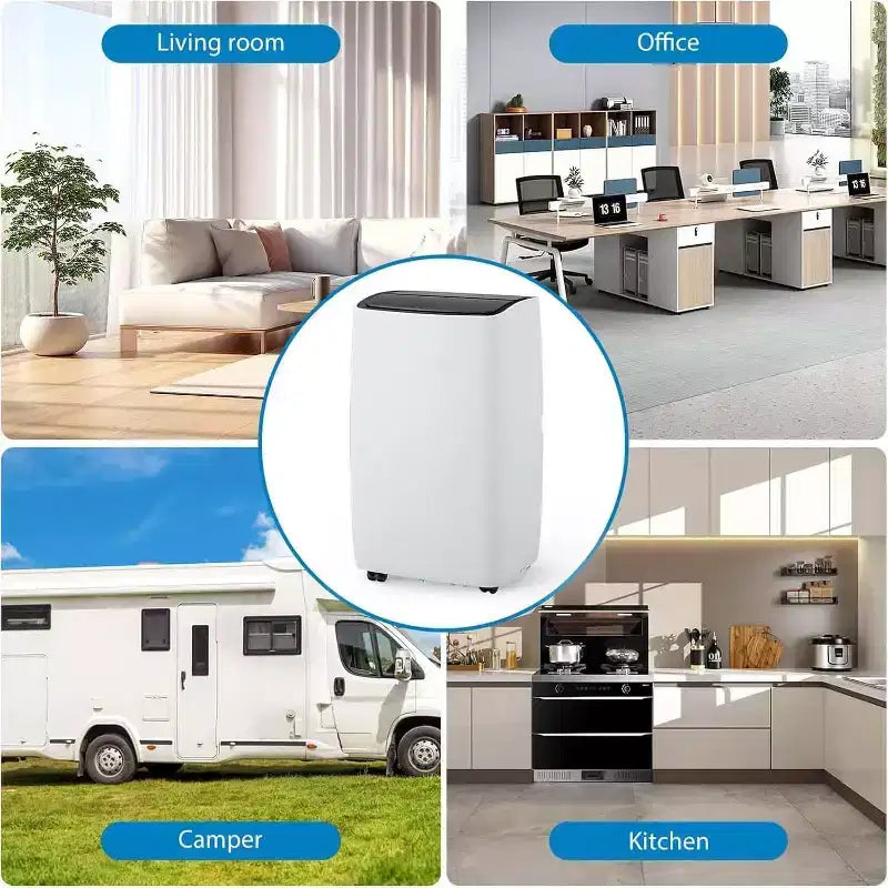 Tragbare Klimaanlage mit 12.000 BTU für 550 sq ft, 3-in-1-Klimagerät mit Kühl-, Entfeuchtungs- und Ventilatormodus