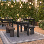 Flash Furniture 46 x 30 Rectangular Solid Pine Farm Dining Table
