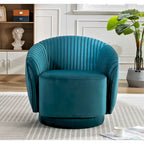 Small Milvo Velvet Swivel Barrel Chair