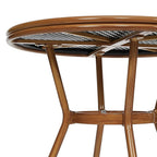 Commerciële bistroset voor binnen en buiten met tafel en vier stoelen