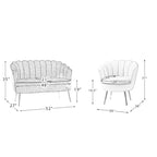 Xabier 52-Zoll-3-teiliges Wohnzimmer-Set von HULALA HOME