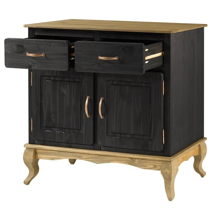 Groene houten buffetkast