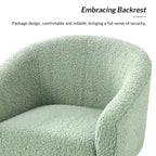 Sheila moderner 30 W Bouclé-Sessel mit Beinen aus Massivholz, 2er-Set von HULALA HOME