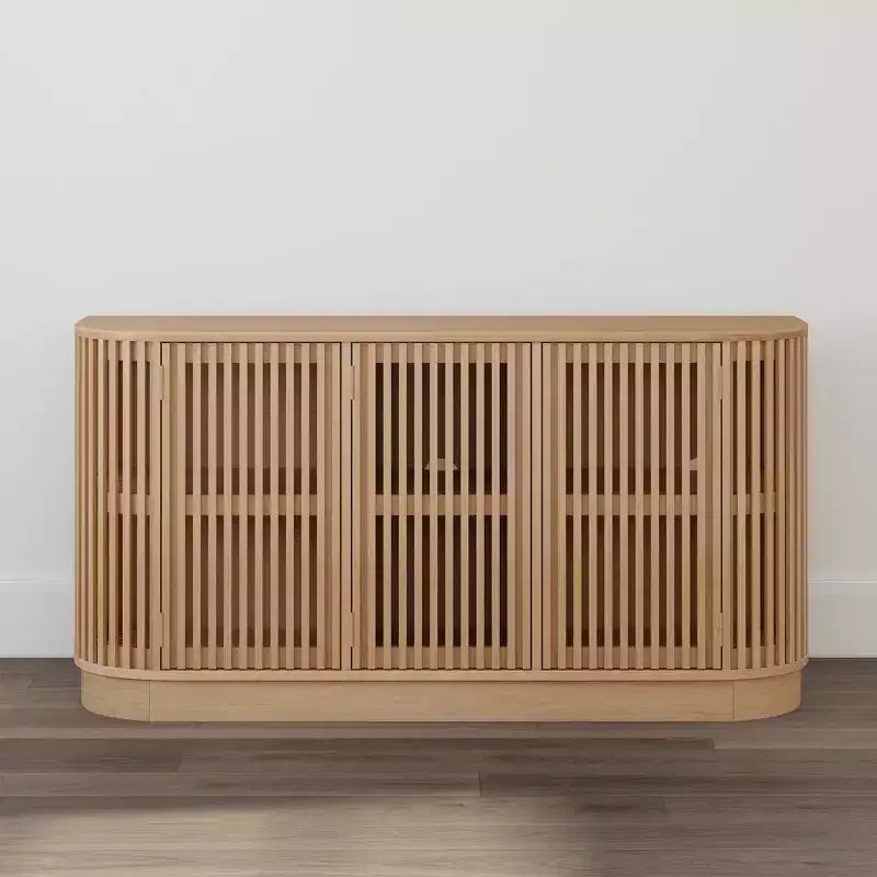 Plank+Beam Contour komoda od punog drva s 3 vrata, TV ormarić od 59 za dnevni boravak
