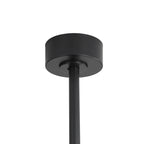 65 Inch 8-Blade Black LED Ceiling Fan with Light and Remote