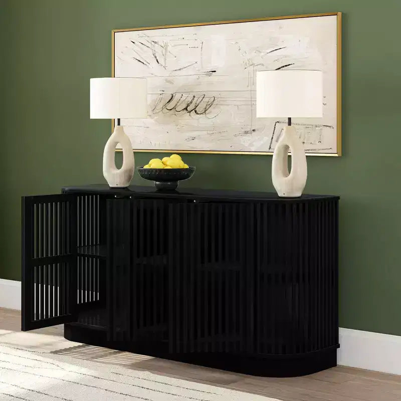 Plank+Beam Contour komoda od punog drva s 3 vrata, TV ormarić od 59 za dnevni boravak