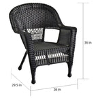 Wicker Patio 4-piece Conversation Set