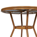 Commerciële bistroset voor binnen en buiten met tafel en vier stoelen
