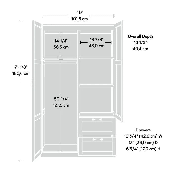 Sauder Select Collection Kleiderschrank